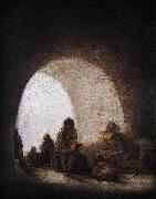 Francisco de Goya A Prison Scene oil painting artist